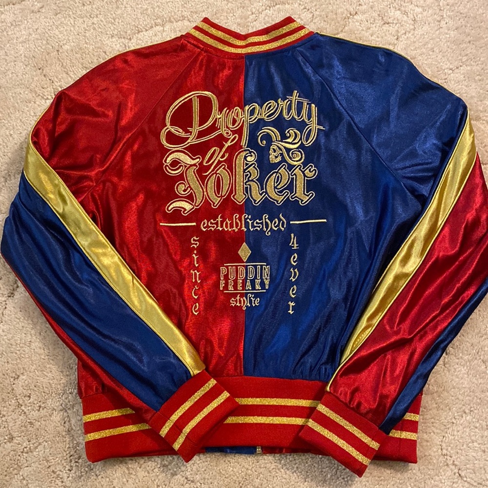 Harley Quinn Suicide Squad satin jacket, size M